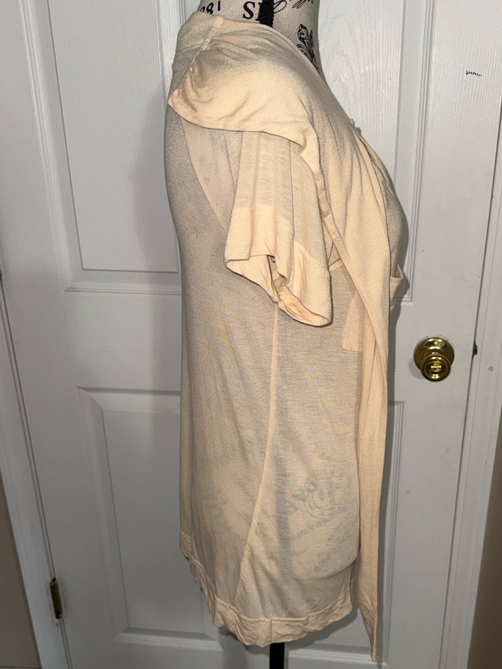 Marc by Marc Jacobs Tie Neck Modal Silk Blouse Button Front Utility Pockets M - Picture 4 of 10
